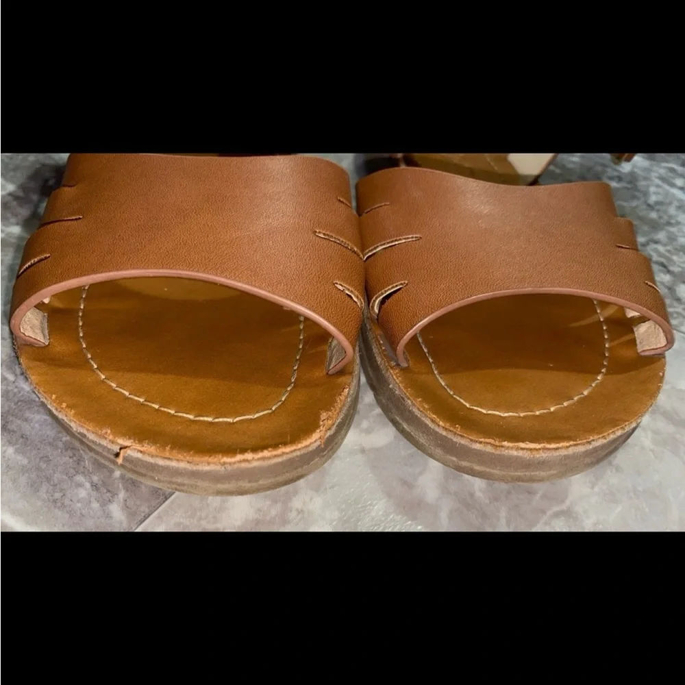 Cat & Jack Girls Lillian Brown Ankle Strap Sandals Size 1 Little Girl